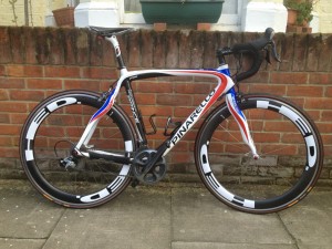 Pinarello Prince with HED Jet 6 wheels.